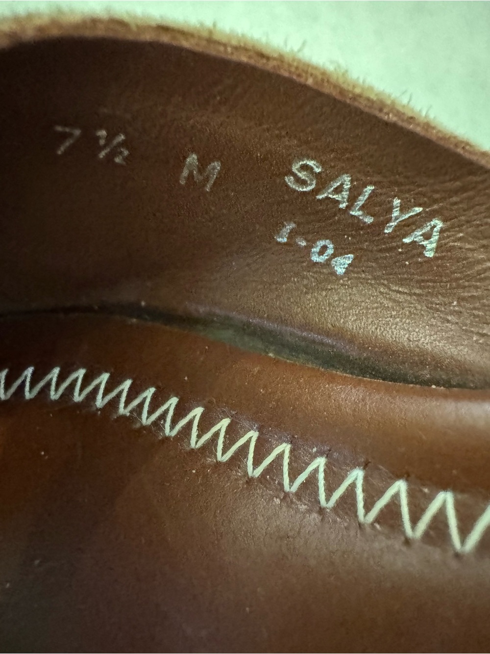 Donald J. Pliner Gold Leather Wedge Toe-Loop Mules - Picture 8 of 8